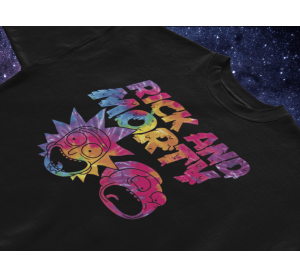 Rick And Morty Tie Dye Drip Graphic